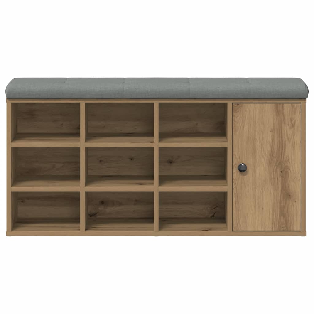 Klupa za cipele obrtnički hrast 102x32x50 cm izrađeno drvo
