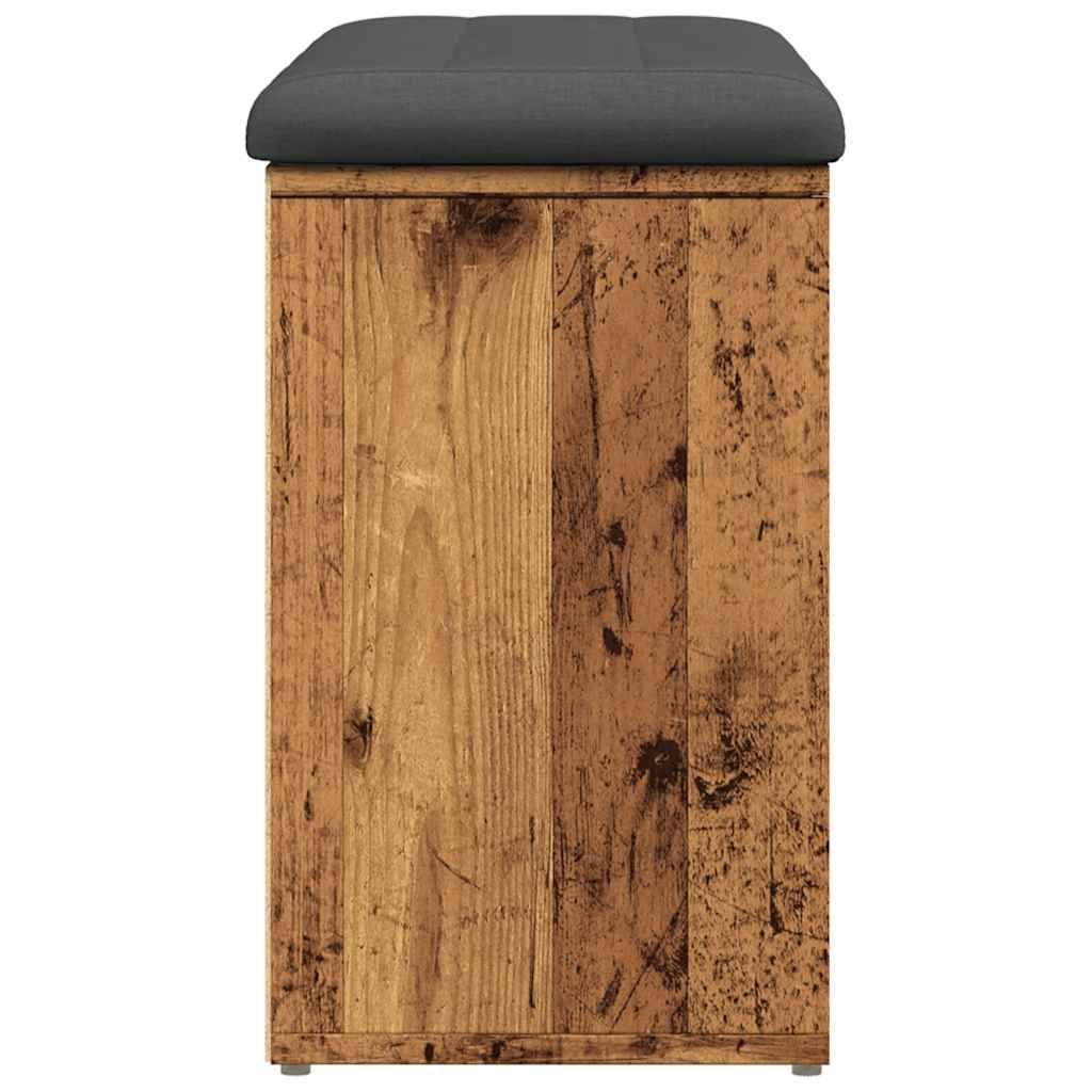Klupa za cipele staro drvo 82x32x50 cm konstruirano drvo