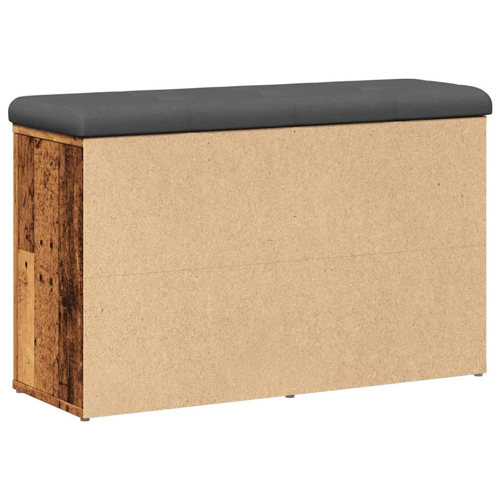 Klupa za cipele staro drvo 82x32x50 cm konstruirano drvo