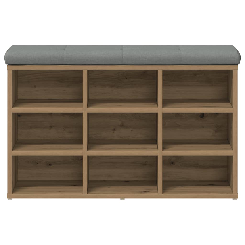 Klupa za cipele obrtnički hrast 82x32x50 cm izrađeno drvo