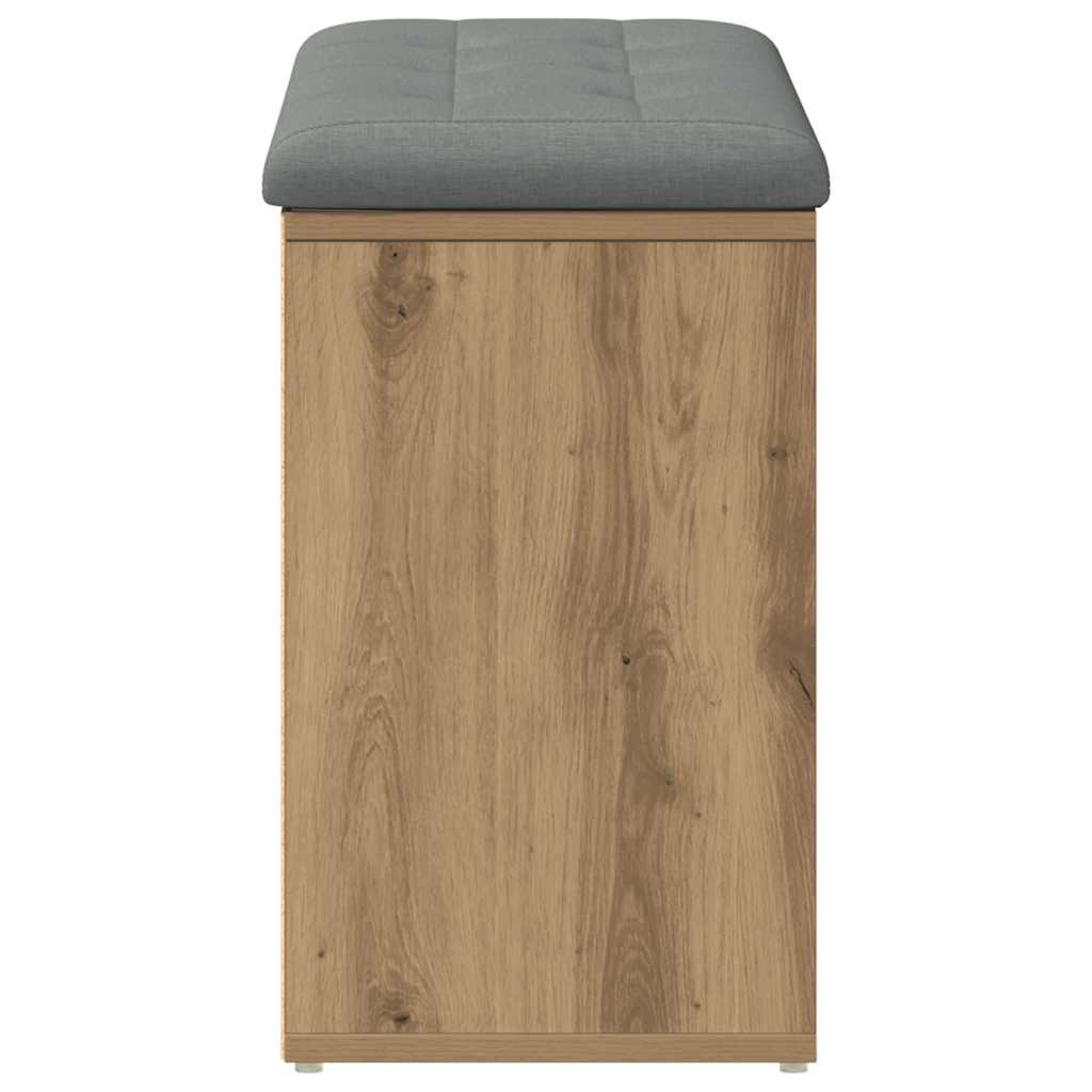 Klupa za cipele obrtnički hrast 82x32x50 cm izrađeno drvo