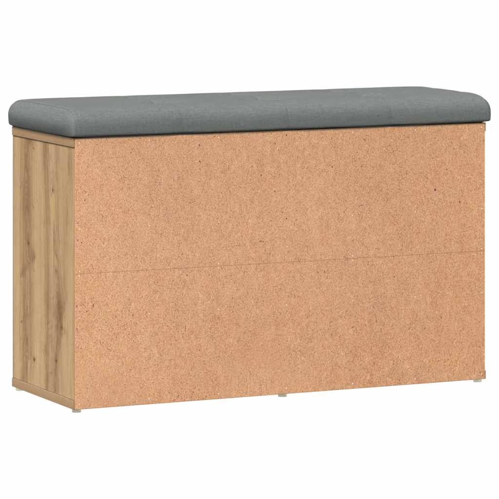 Klupa za cipele obrtnički hrast 82x32x50 cm izrađeno drvo