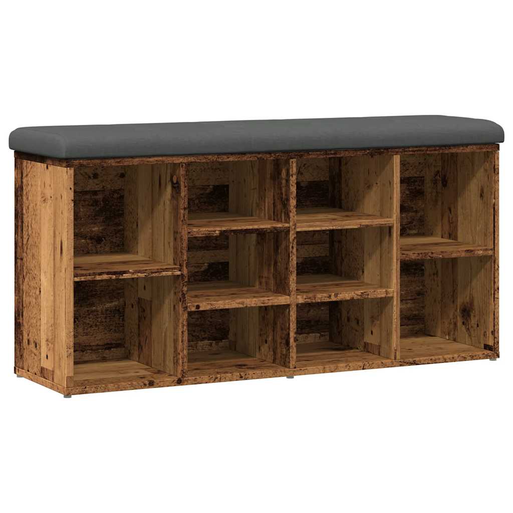 Klupa za cipele staro drvo 102x32x50 cm izrađeno drvo