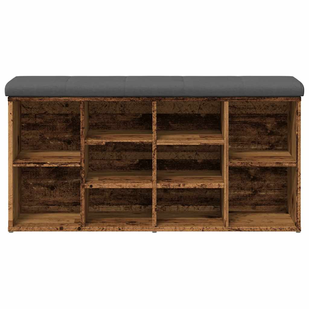 Klupa za cipele staro drvo 102x32x50 cm izrađeno drvo