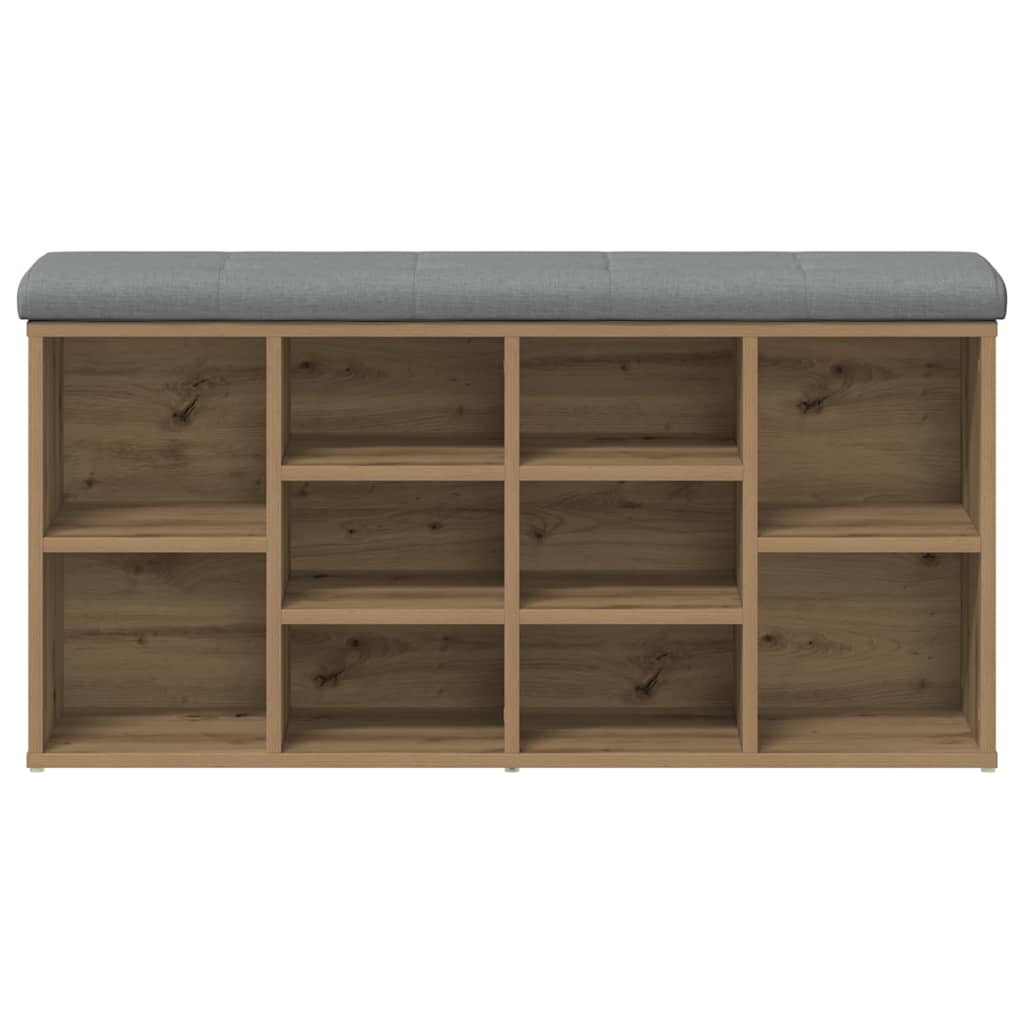 Klupa za cipele obrtnički hrast 102x32x50 cm izrađeno drvo