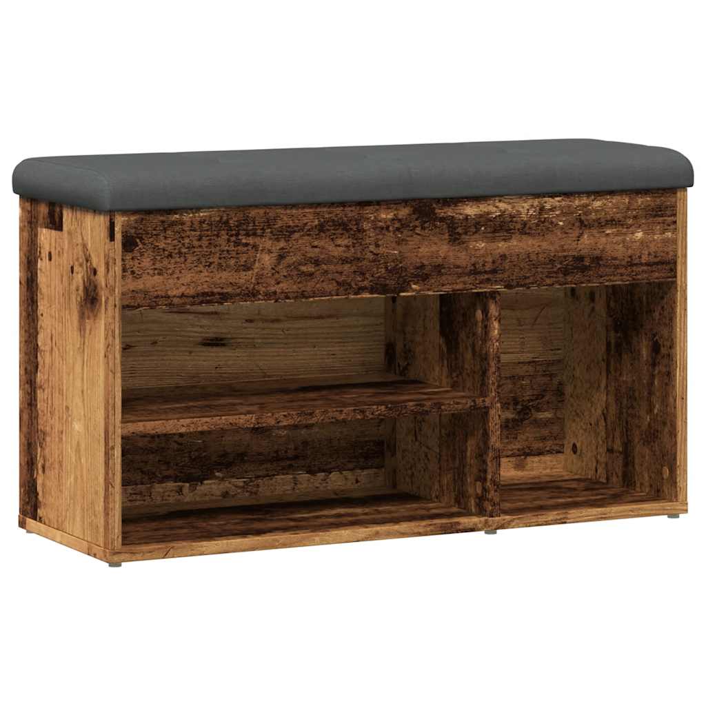 Klupa za cipele staro drvo 82x32x45,5 cm izrađeno drvo