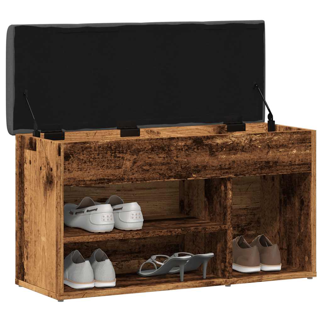Klupa za cipele staro drvo 82x32x45,5 cm izrađeno drvo