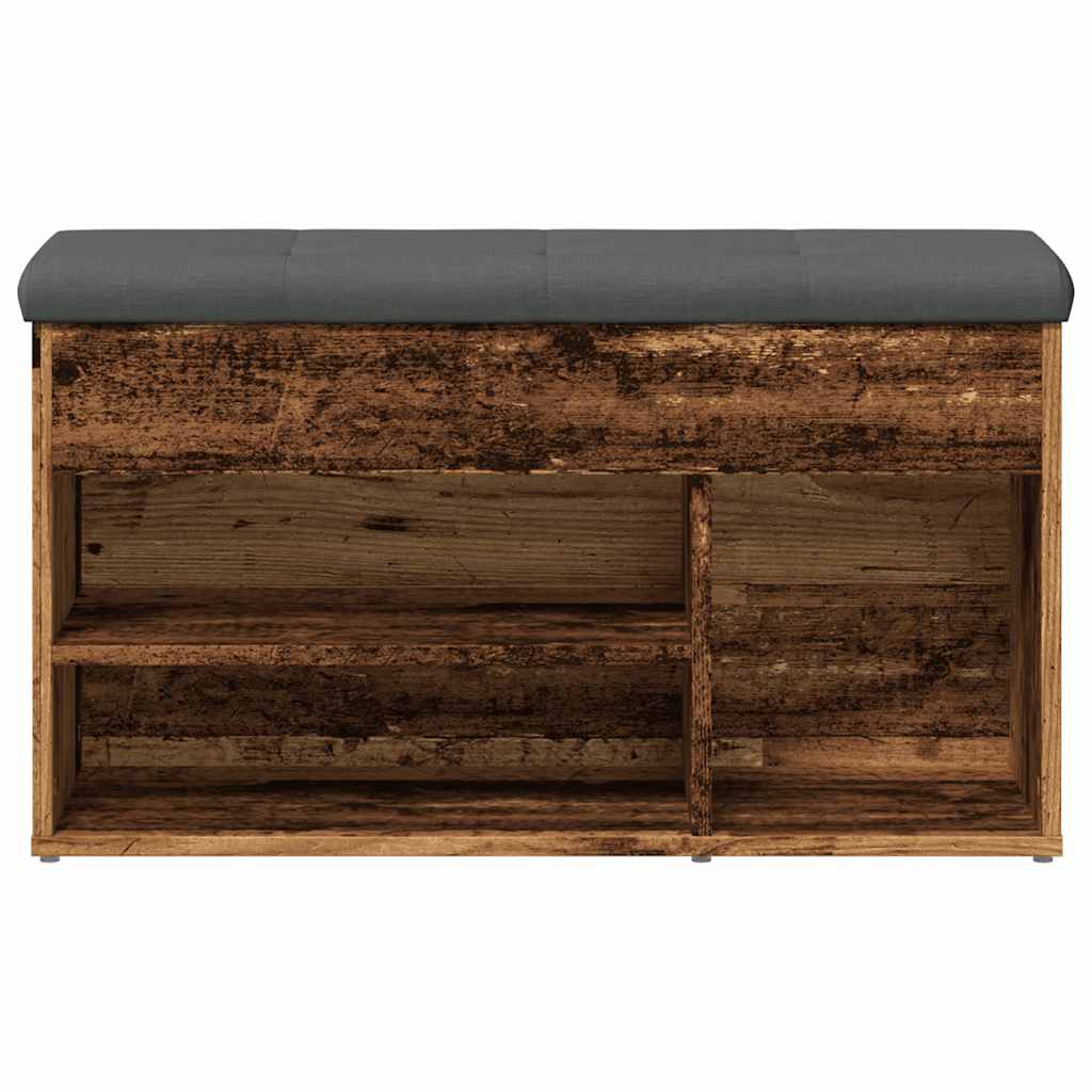 Klupa za cipele staro drvo 82x32x45,5 cm izrađeno drvo