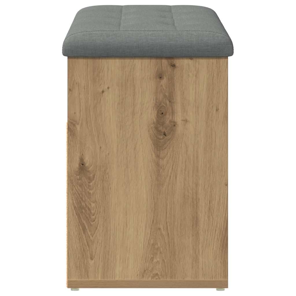 Klupa za cipele obrtnički hrast 82x32x45,5 cm izrađeno drvo