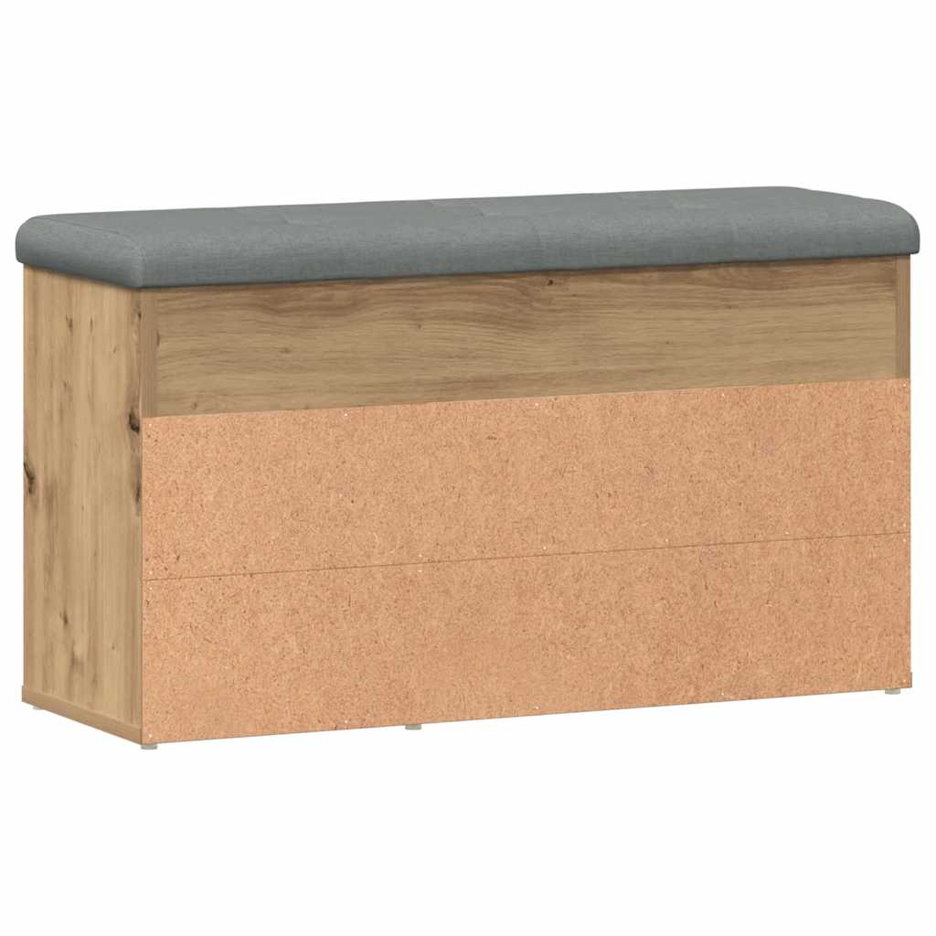 Klupa za cipele obrtnički hrast 82x32x45,5 cm izrađeno drvo