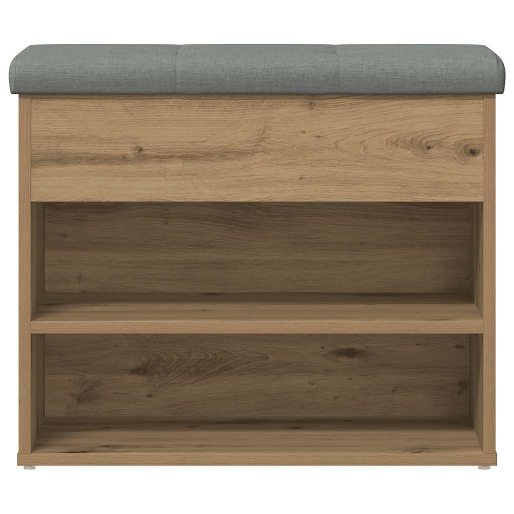 Klupa za cipele obrtnički hrast 62x32x50 cm izrađeno drvo