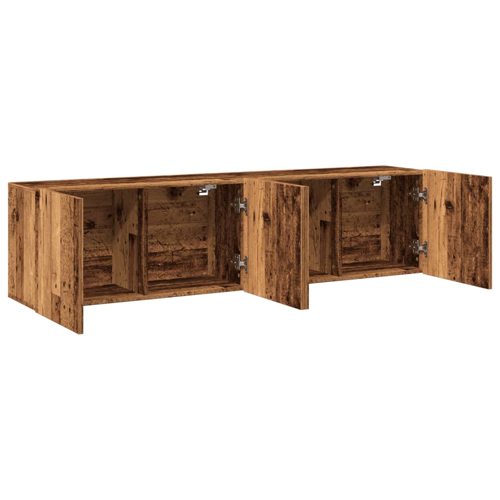 Zidni TV ormarići 2 kom boja starog drva 80 x 30 x 41 cm