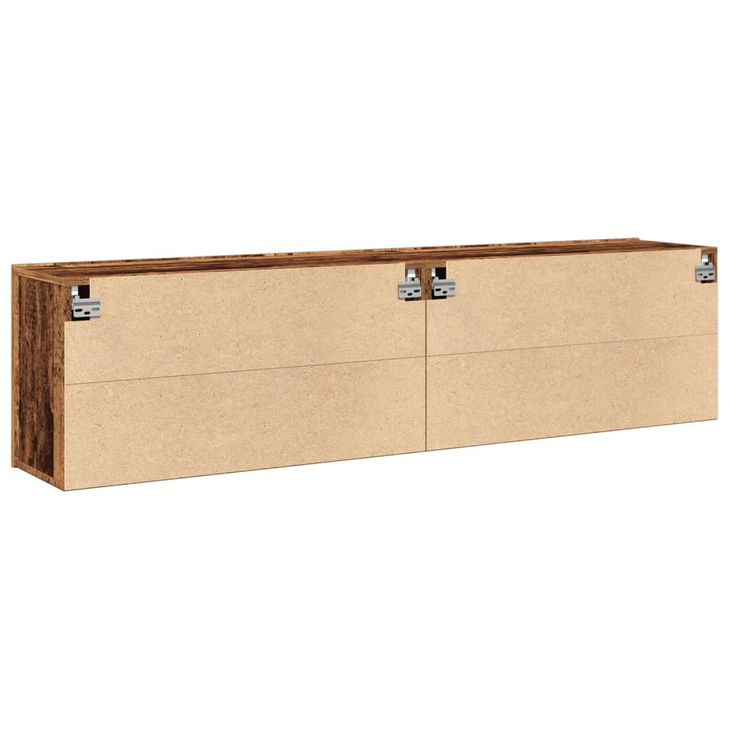 Zidni TV ormarići 2 kom boja starog drva 80 x 30 x 41 cm