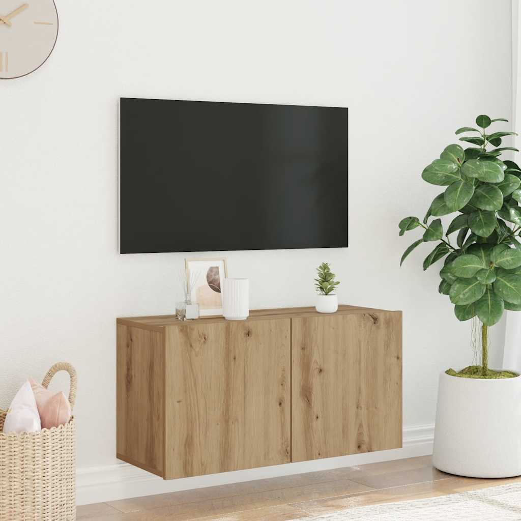 Zidni TV ormarić boja hrasta artisan 80 x 30 x 41 cm