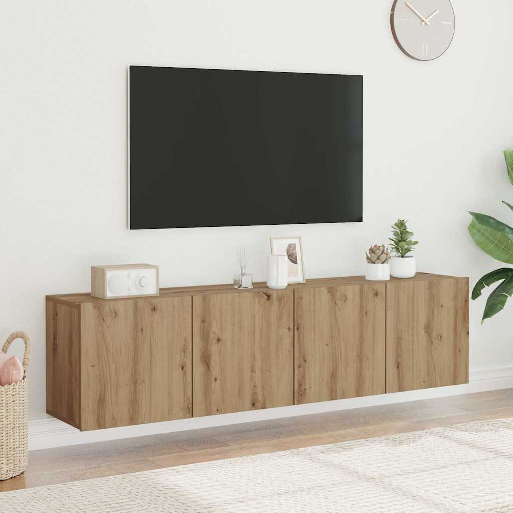 Zidni TV ormarići 2 kom boja hrasta artisan 80 x 30 x 41 cm