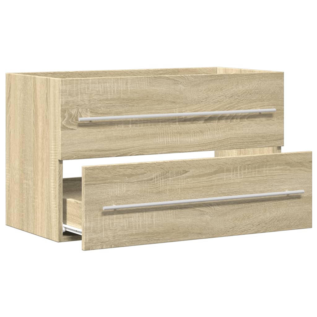 Ormarić za umivaonik boja drva 80x38,5x48 cm konstruirano drvo