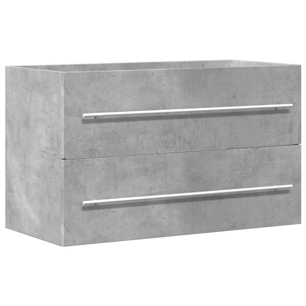 Ormarić za umivaonik beton siva 80x38,5x48 cm drveni