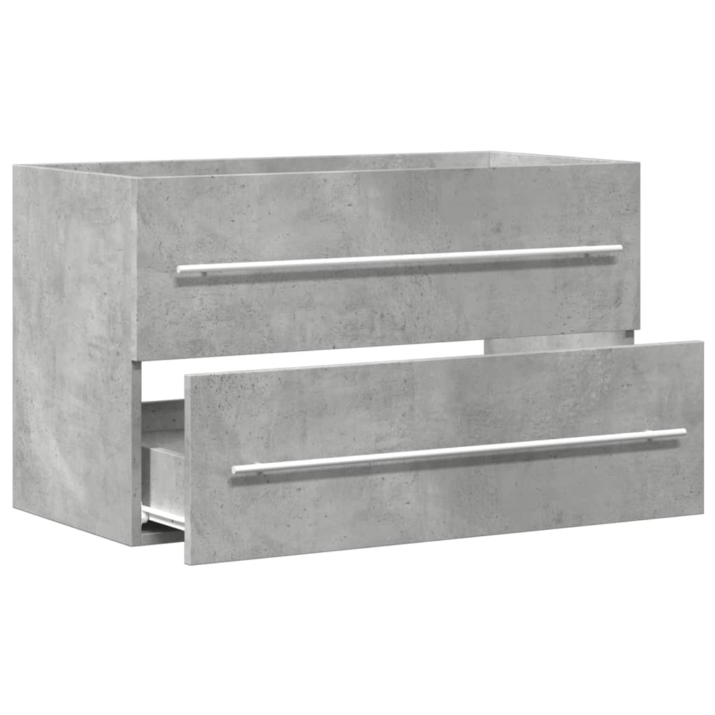 Ormarić za umivaonik beton siva 80x38,5x48 cm drveni