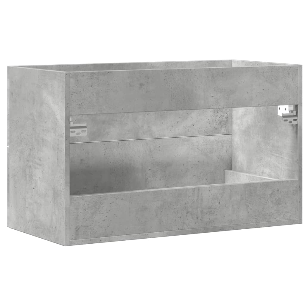 Ormarić za umivaonik beton siva 80x38,5x48 cm drveni