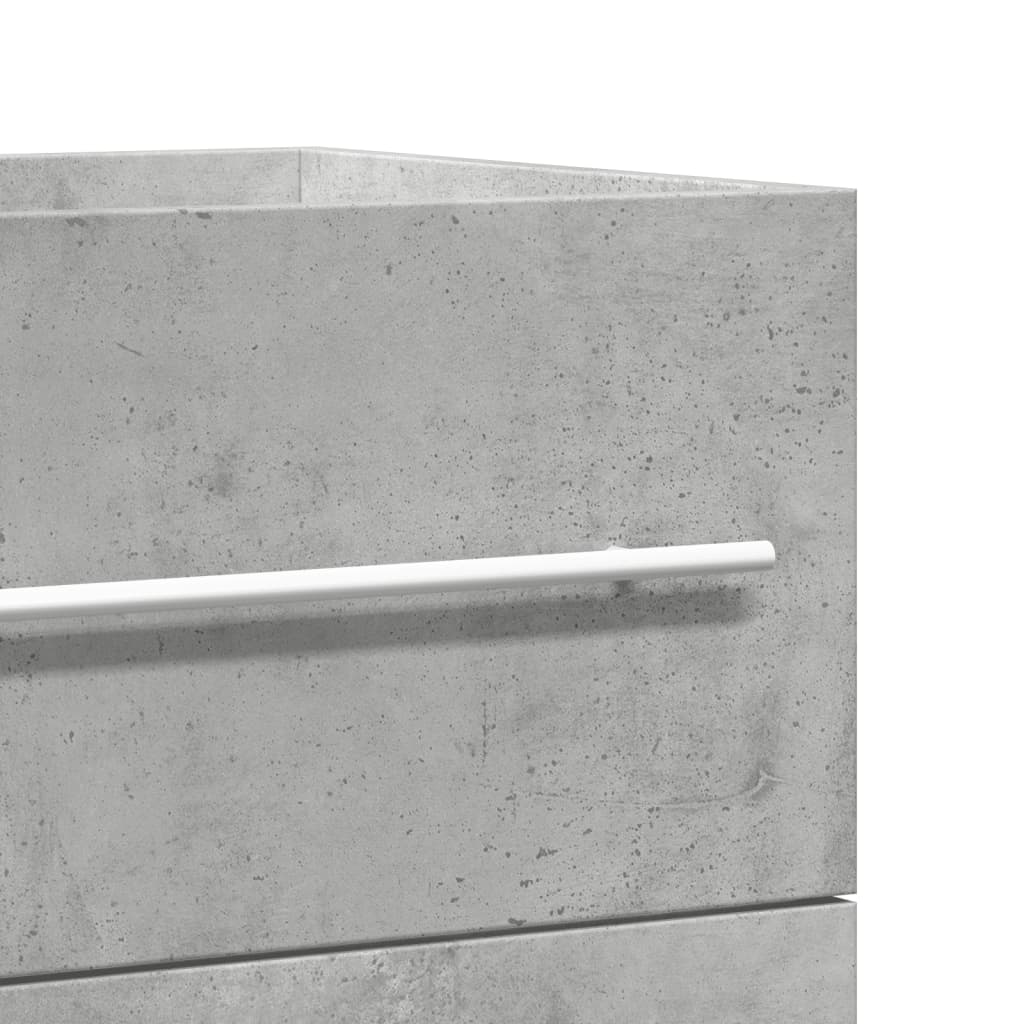 Ormarić za umivaonik beton siva 80x38,5x48 cm drveni