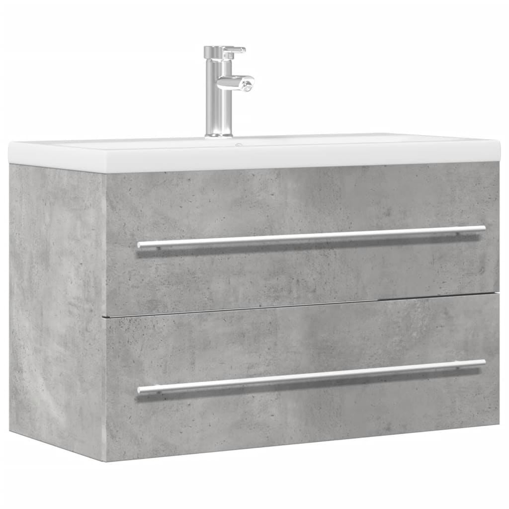 Ormarić za umivaonik beton siva 80x38,5x48 cm drveni