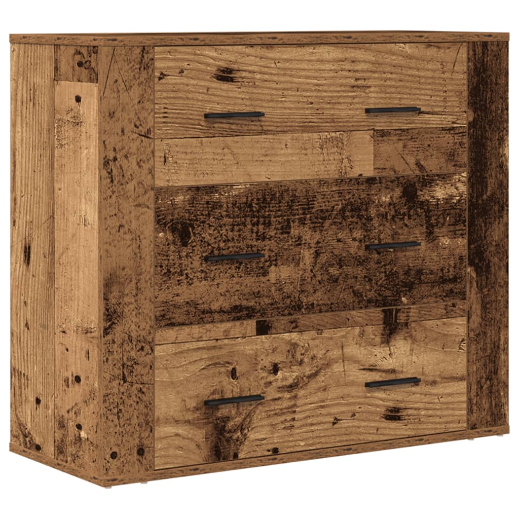Komoda boja starog drva 80 x 33 x 70 cm od konstruiranog drva