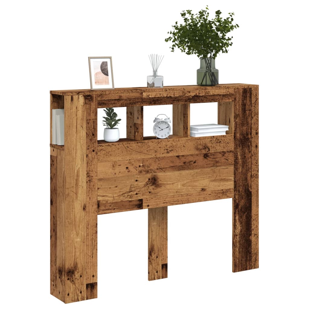 LED uzglavlje boja drva 120x18,5x103,5 cm konstruirano drvo