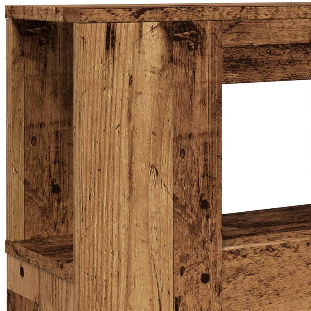 LED uzglavlje boja drva 120x18,5x103,5 cm konstruirano drvo