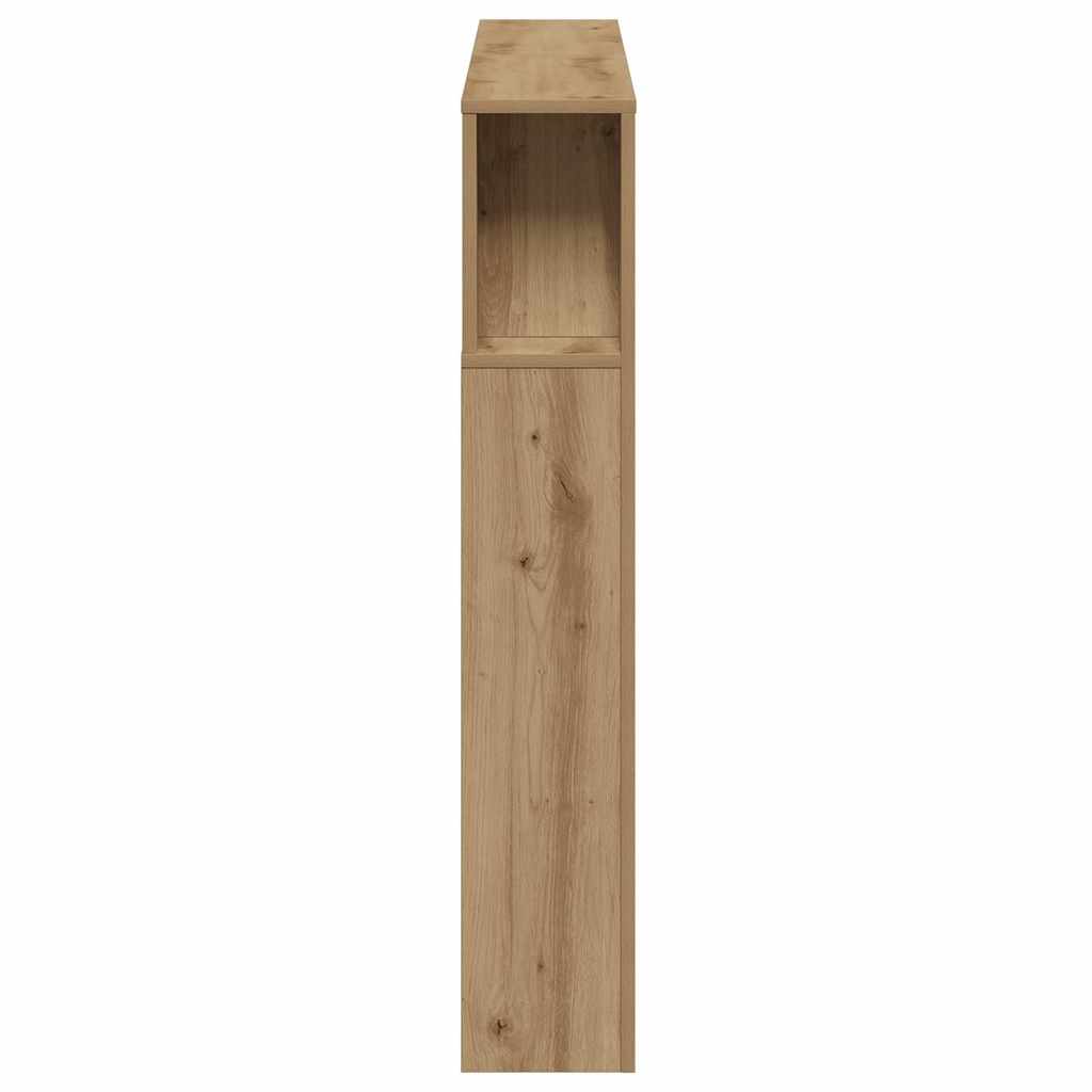 LED uzglavlje boja hrasta artisan 120x18,5x103,5 cm drveni