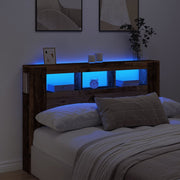 LED uzglavlje boja drva 160x18,5x103,5 cm konstruirano drvo