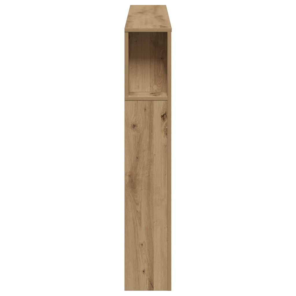 LED uzglavlje boja hrasta artisan 160x18,5x103,5 cm drveni