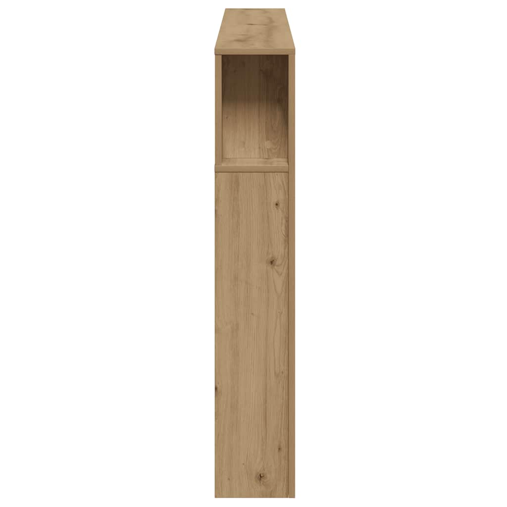 LED uzglavlje boja hrasta artisan 180x18,5x103,5 cm drveni