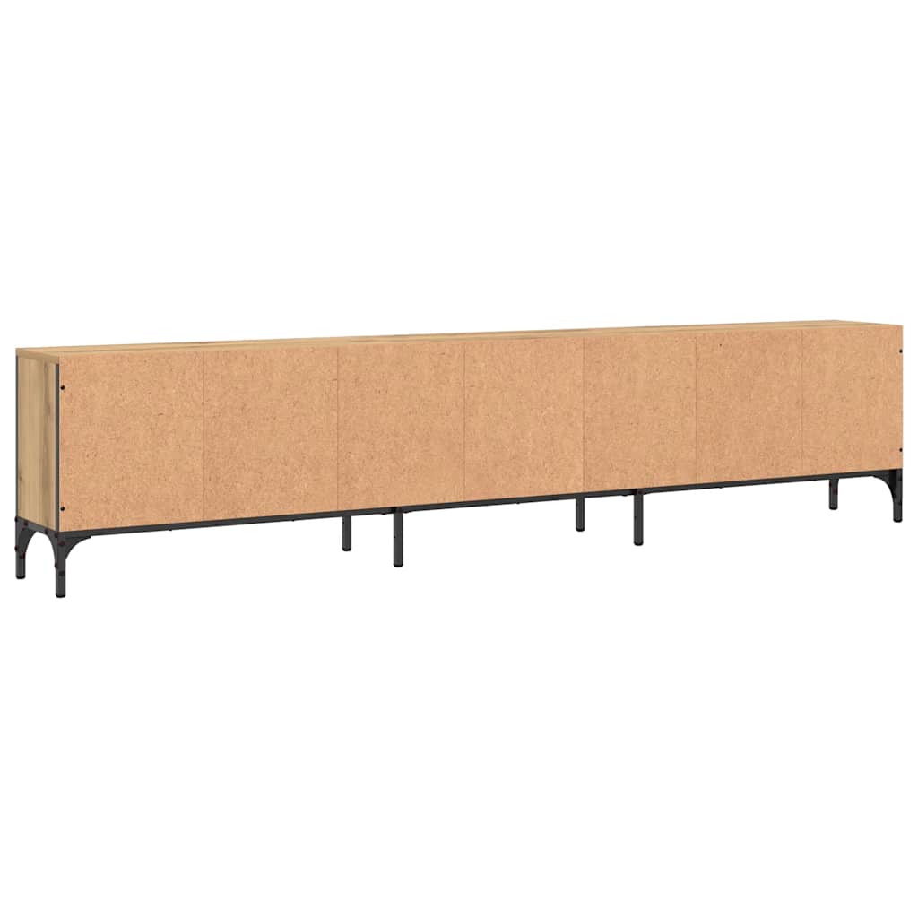 TV ormarić s ladicom boja hrasta 200x25x44 cm konstruirano drvo