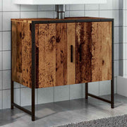 Kupaonski ormarić za umivaonik staro drvo 60x33x60 cm