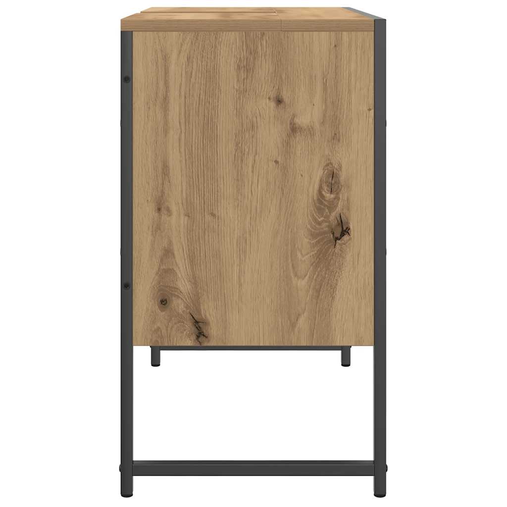 Ormarić za umivaonik smeđa boja hrasta 60x33x60 cm drveni