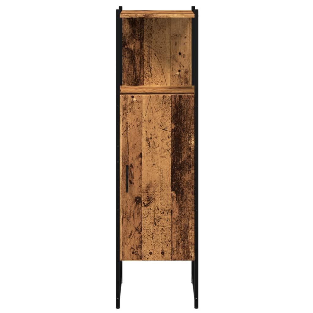 Kupaonski ormarić staro drvo 33x33x120,5 cm konstruirano drvo