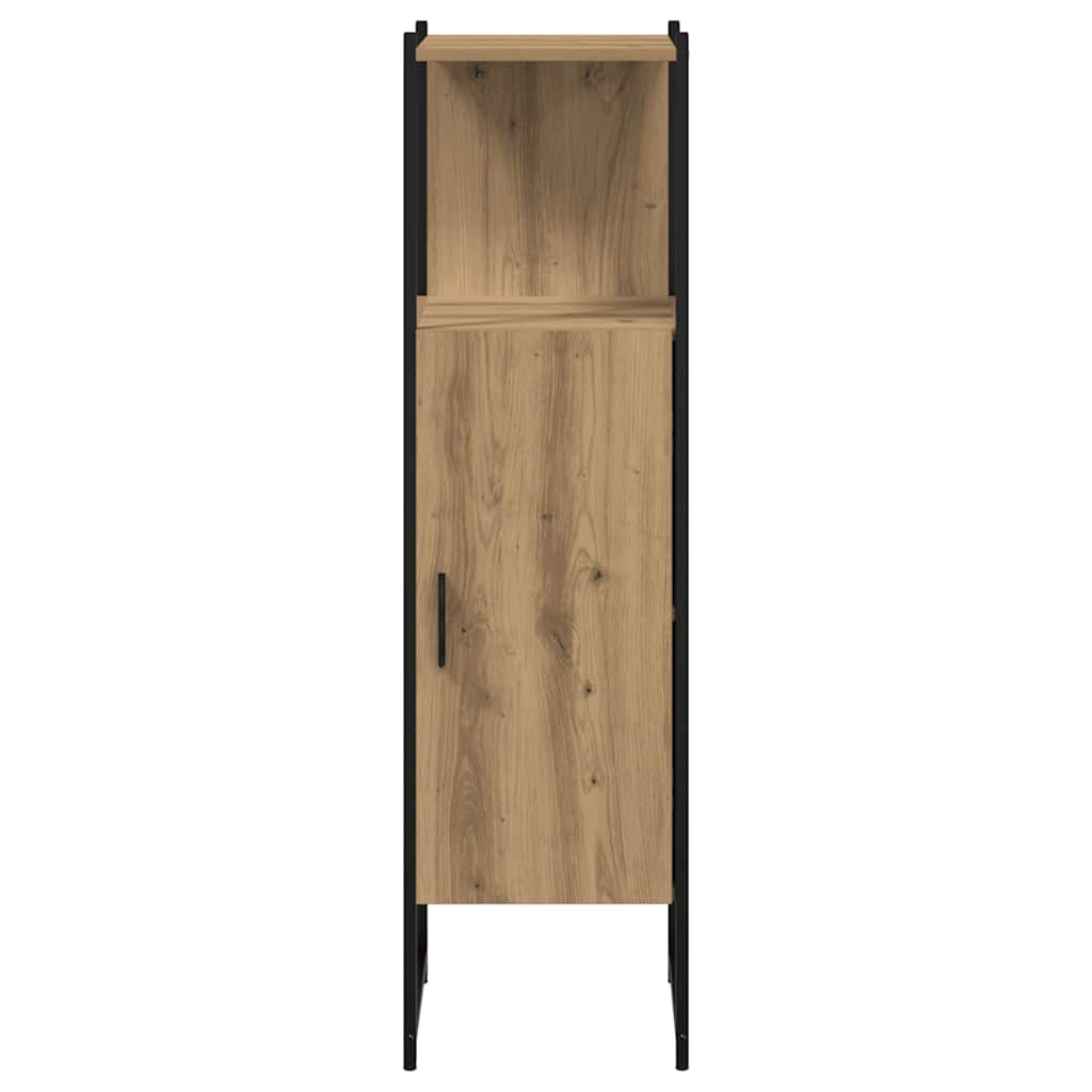 Kupaonski ormarić artisan hrast 33x33x120,5cm konstruirano drvo