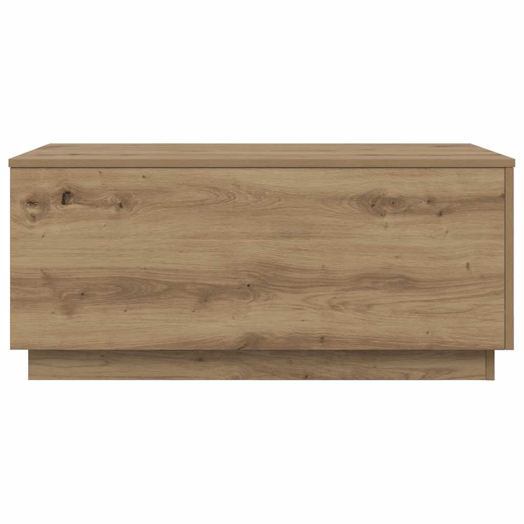 Stolić za kavu s LED svjetlima boja hrasta artisan 90x50x40 cm