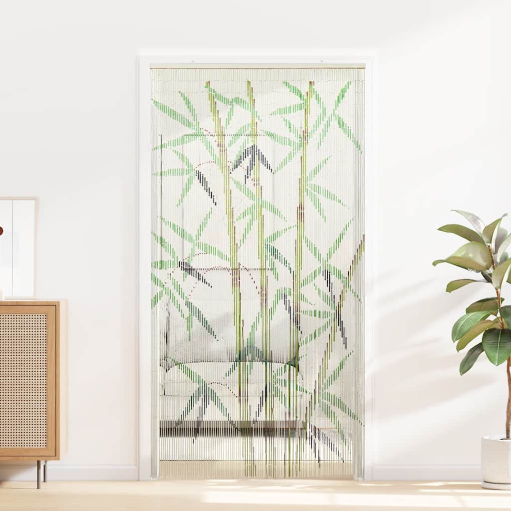 Zavjesa za vrata protiv insekata Otisak bambusa 100x200 cm