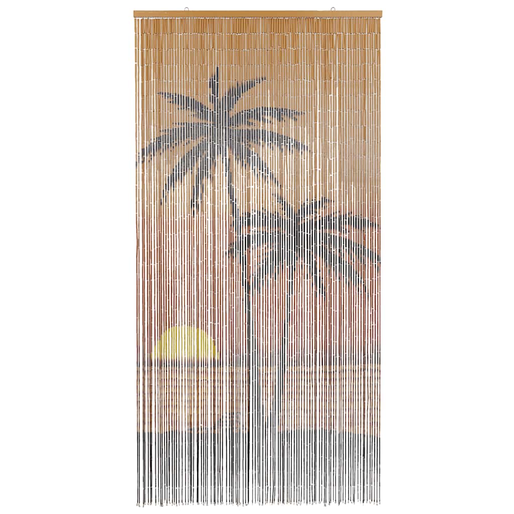 Zavjesa za vrata protiv kukaca Otisak palme 100x200 cm bambus