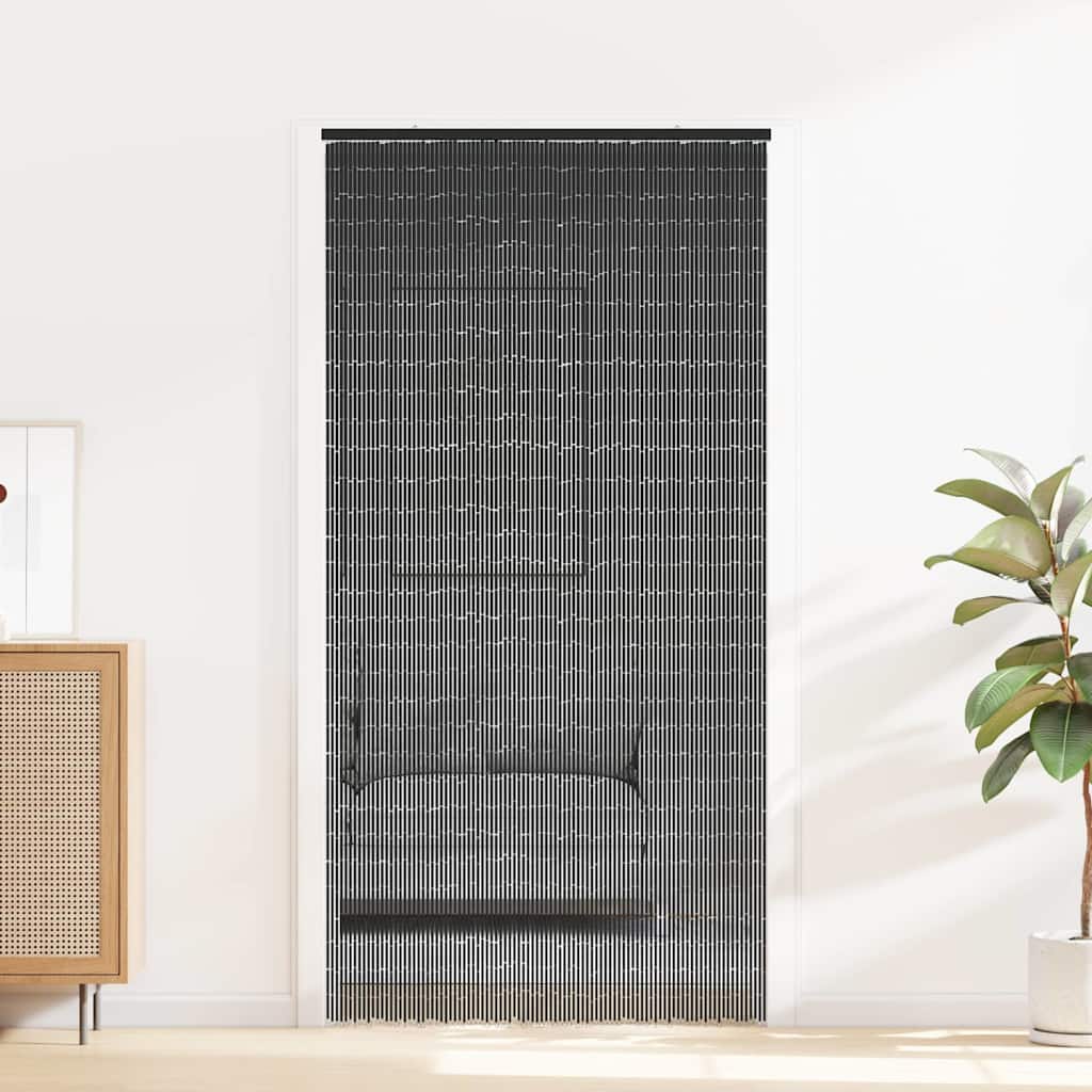 Zavjesa za vrata protiv insekata tamnosiva 90x220 cm bambus