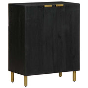 Komoda crna 60 x 33 x 75 cm konstruirano drvo