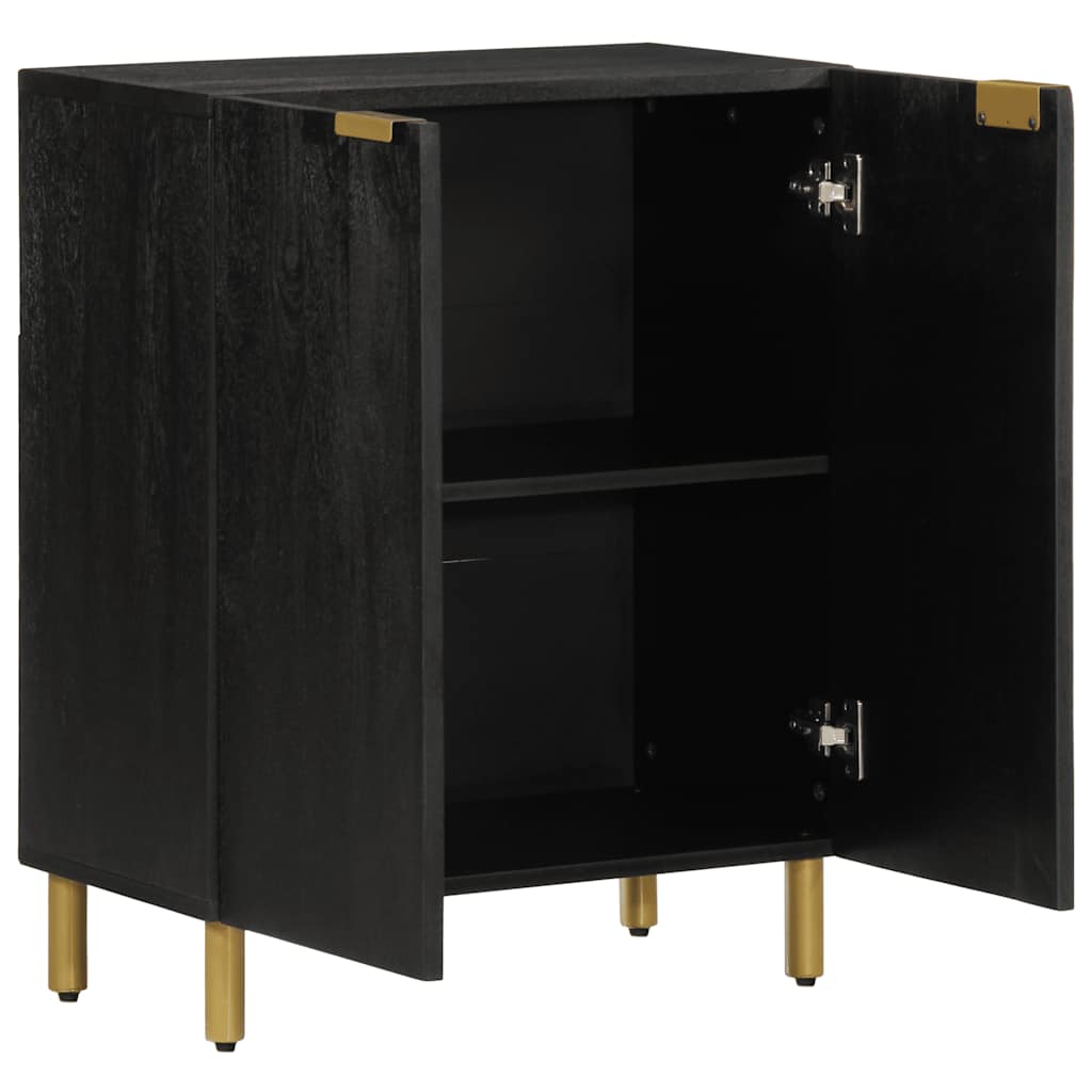 Komoda crna 60 x 33 x 75 cm konstruirano drvo
