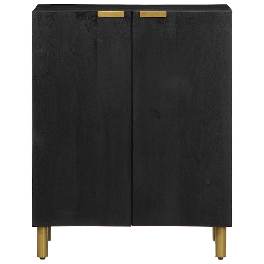 Komoda crna 60 x 33 x 75 cm konstruirano drvo
