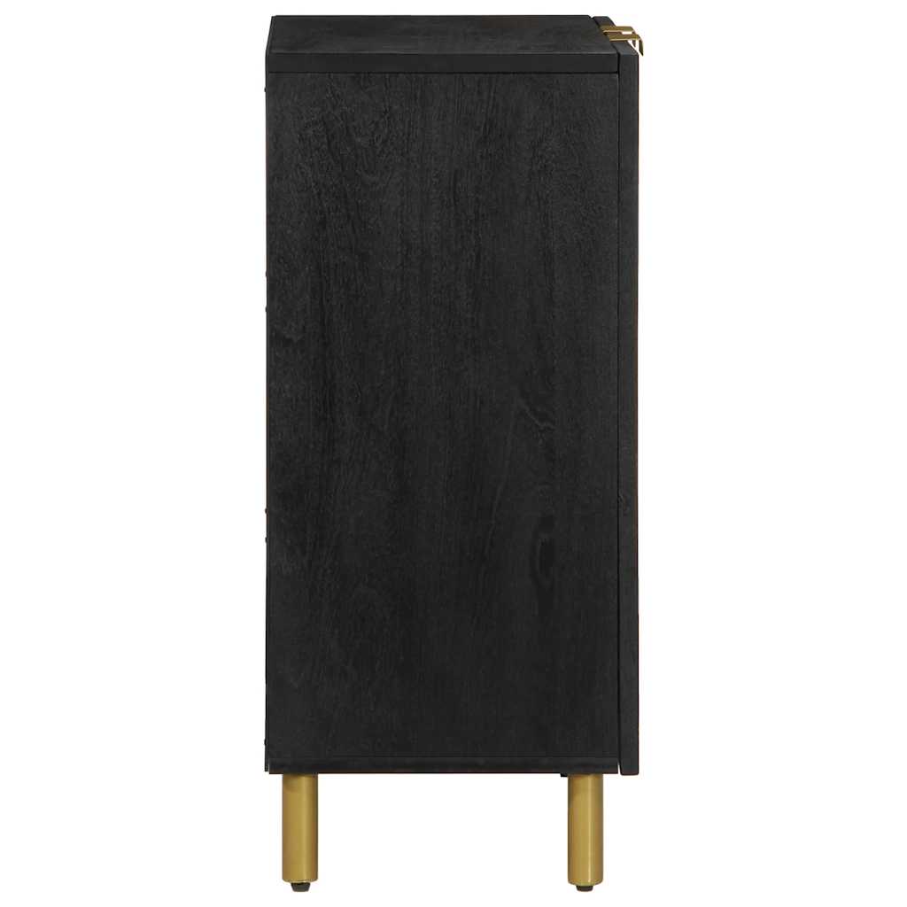 Komoda crna 60 x 33 x 75 cm konstruirano drvo