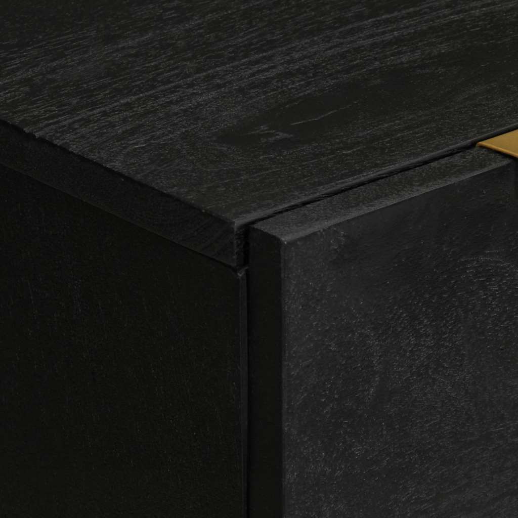 Komoda crna 60 x 33 x 75 cm konstruirano drvo
