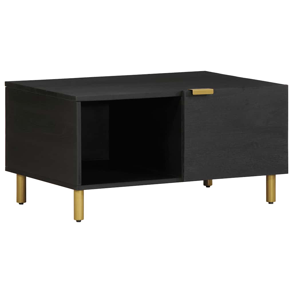 Stolić za kavu crni 80 x 50 x 40 cm od konstruiranog drva