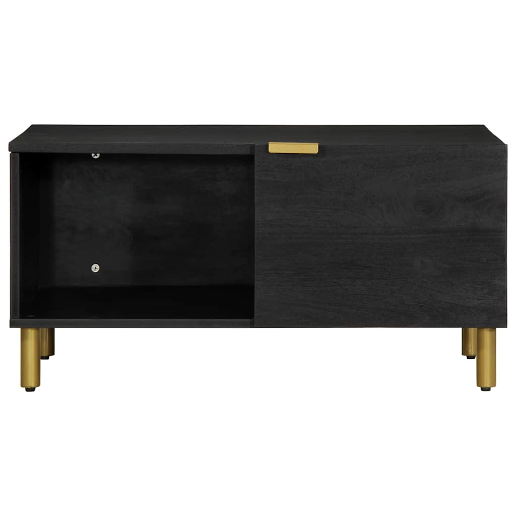 Stolić za kavu crni 80 x 50 x 40 cm od konstruiranog drva