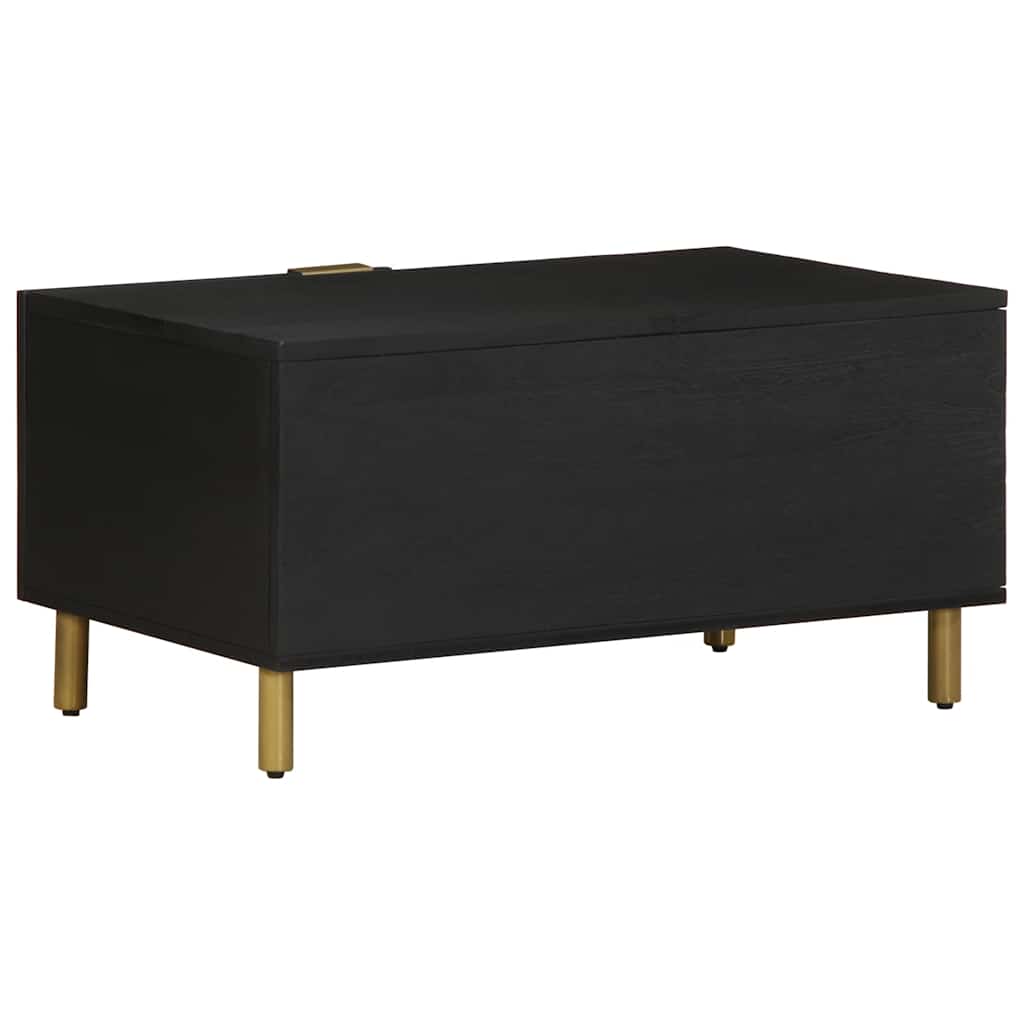 Stolić za kavu crni 80 x 50 x 40 cm od konstruiranog drva