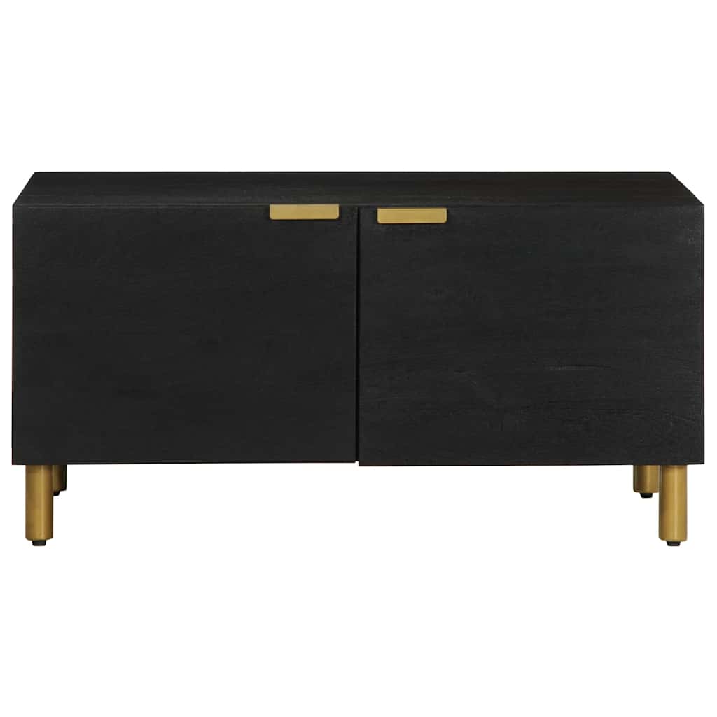 Stolić za kavu crni 80 x 50 x 40 cm od konstruiranog drva